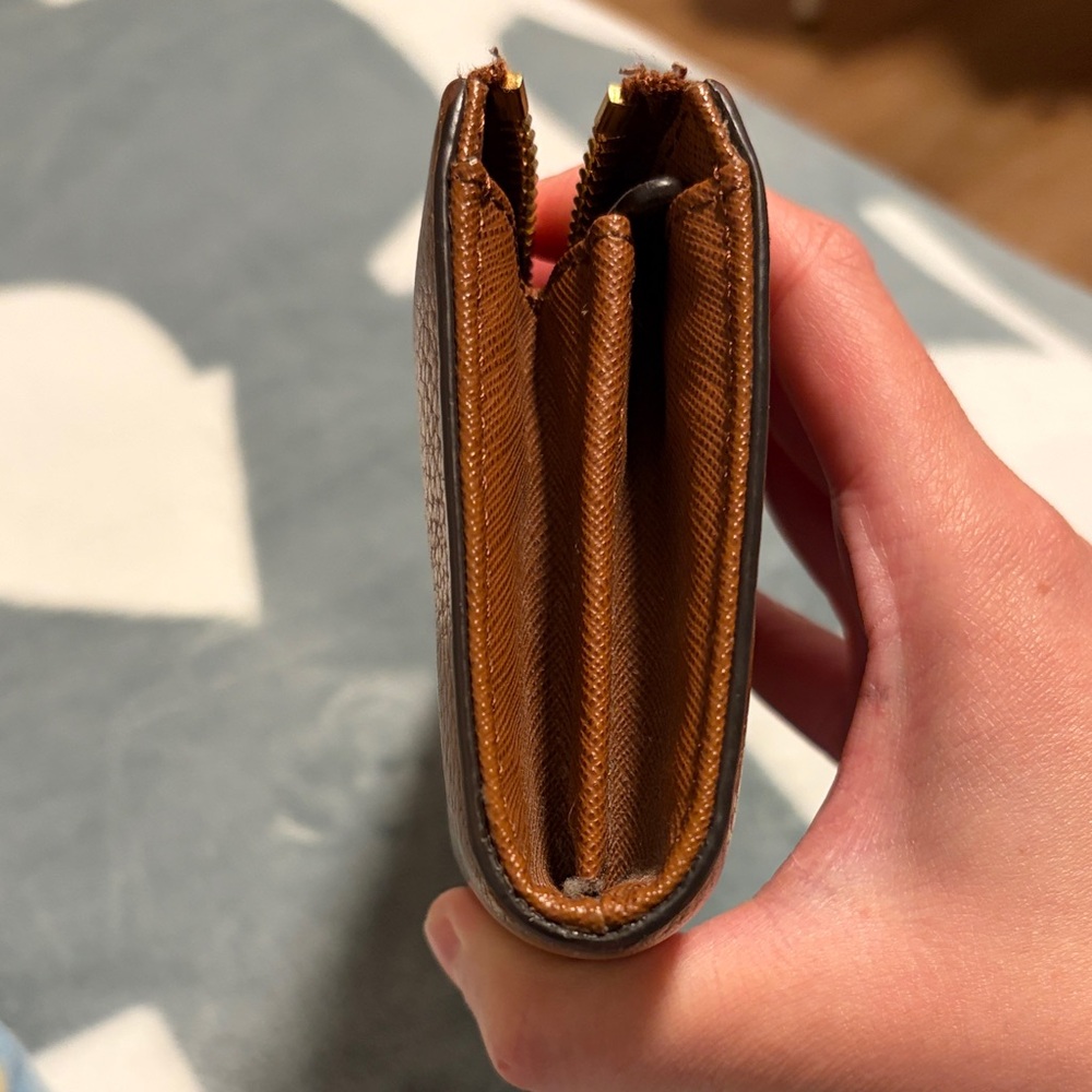 Michael Kors Tan Leather Zip Wallet - Picture 9 of 9